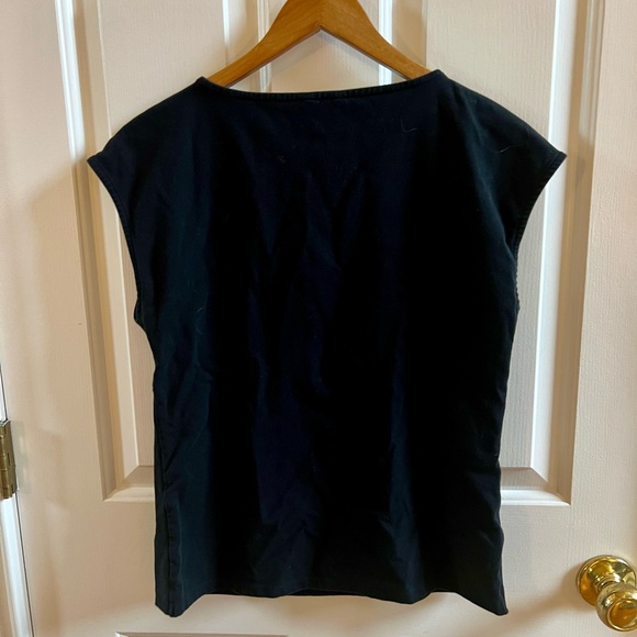 Ann Taylor Black Square Neck Top - Picture 3 of 3